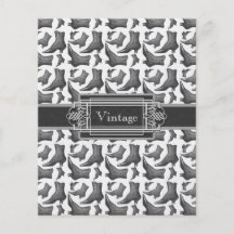 Vintage Victorian Fashion Boots Elegant Pattern Flyer