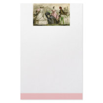 Vintage Victorian fashion stationary Customized Stationery