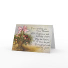 postcard - Vintage Victorian Floral Birthday Day Card.