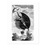 Vintage Victorian Flying Machine Invention Post Cards