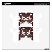 Vintage Victorian Grunge - Chocolate Swirls PS3 Controller Decal