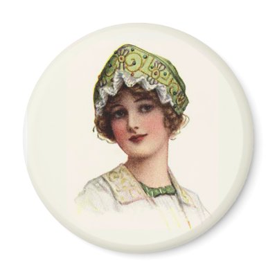 VINTAGE VICTORIAN HAT FASHION -- FRIDGE MAGNETS by dgpaulart