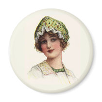 VINTAGE VICTORIAN HAT FASHION -- magnets by dgpaulart VINTAGE VICTORIAN HAT FASHION -- magnets