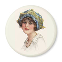 VINTAGE VICTORIAN HAT FASHION magnets by dgpaulart VINTAGE VICTORIAN HAT FASHION magnets