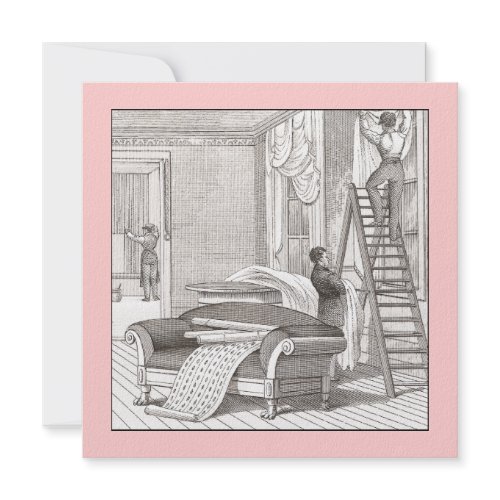We’ve Redecorated Housewarming / Vintage Style Open House Invitation by Antique Images