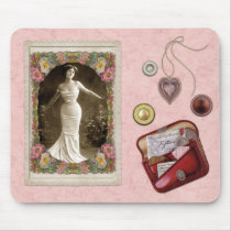Vintage Victorian Lady With Curves Mousepad