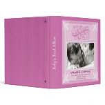 Vintage Victorian Our Baby's First Album: magenta binders