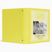 Vintage Victorian Our Baby's First Album: yellow Binder