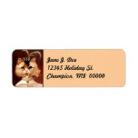 Vintage Victorian Parlor Cat Kitten address Labels