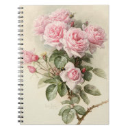 Vintage Victorian Romantic Roses notebook