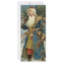 Vintage Victorian Santa Claus with Christmas Tree Rack Cards