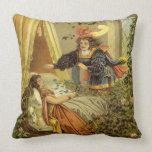 Vintage Victorian Sleeping Beauty Fairy Tale Throw Pillows