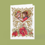 Vintage Victorian Valentine Greeting Card