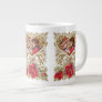 Vintage Victorian Valentine Extra Large Mugs Vintage Victorian Valentine Extra Large Mugs