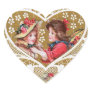 Vintage Victorian Valentine Heart Stickers Vintage Victorian Valentine Heart Stickers