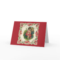 Vintage Victorian Valentine's Cupid on the Phone Card