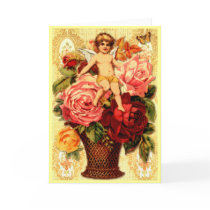 Vintage Victorian Valentine's Day Card