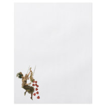 Vintage Victorian Valentine's Day Woman and Hearts Custom Flyer