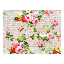 Vintage Victorian Whimsical Garden postcards