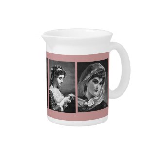 Vintage Victorian Women Pitchers