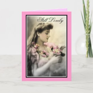 Vintage Victorian Young Lady photography-Card