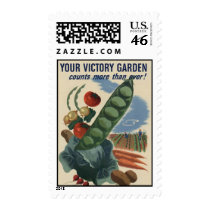 Vintage Victory Garden Postage stamps