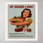 Vintage Victory Garden Poster