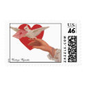 Vintage Vignettes - Romantic Dove Stamp by Isis87 Vintage Vignettes - Romantic Dove Stamp