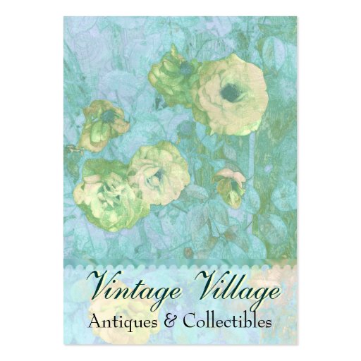 Vintage Village Yellow Roses Business Card