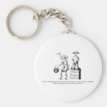 Vintage Vintagers (winemakers/harvesters) Keychains