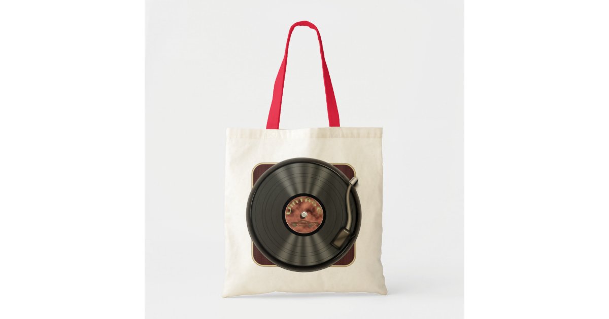 Vintage Vinyl Record Tote Bag Zazzle