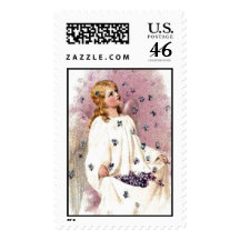 Vintage Violet Angel Postage