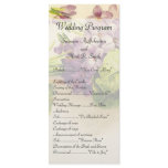 Vintage Violet Wedding Ceremony Program Full Color Rack Card