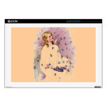 Vintage Violets Angel Zazzle Skin Laptop Decal
