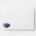 Vintage Violets Basket Envelope