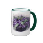 Vintage Violets Basket Mugs