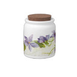 Vintage Violets Candy Jar
