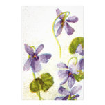 Vintage Violets Stationery