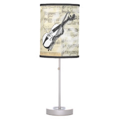 Vintage Violin Music Lamp
