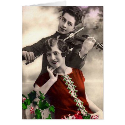 Vintage - Violin Romance Cards