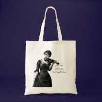 Vintage Violinist Woman Tote Bag bags