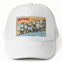 Vintage Virginia Postcard Hats