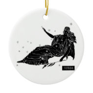 Vintage Virgo ornament