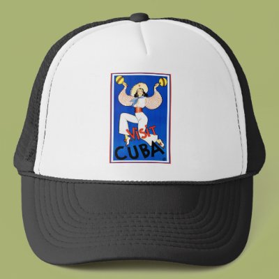 Vintage Visit Cuba Mesh Hat Zazzle_hat Vintage Visit Cuba Mesh Hat Zazzle_hat