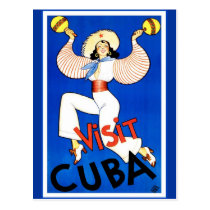 Vintage Visit Cuba postcards