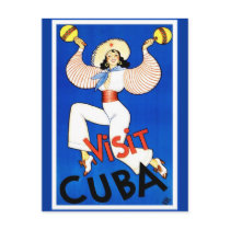 Vintage Visit Cuba Post Cards