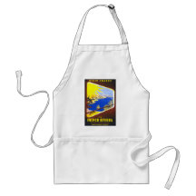 Vintage Visit France Design Apron