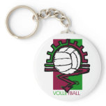 Vintage Volleyball Keychain
