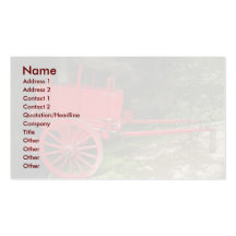 Vintage wagon business card templates