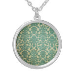 Vintage wallpaper 1 personalized necklace